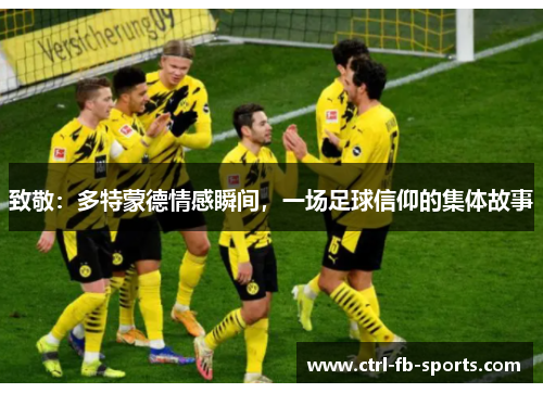 致敬：多特蒙德情感瞬间，一场足球信仰的集体故事