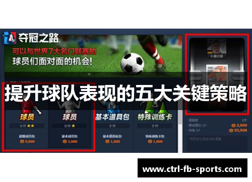 提升球队表现的五大关键策略